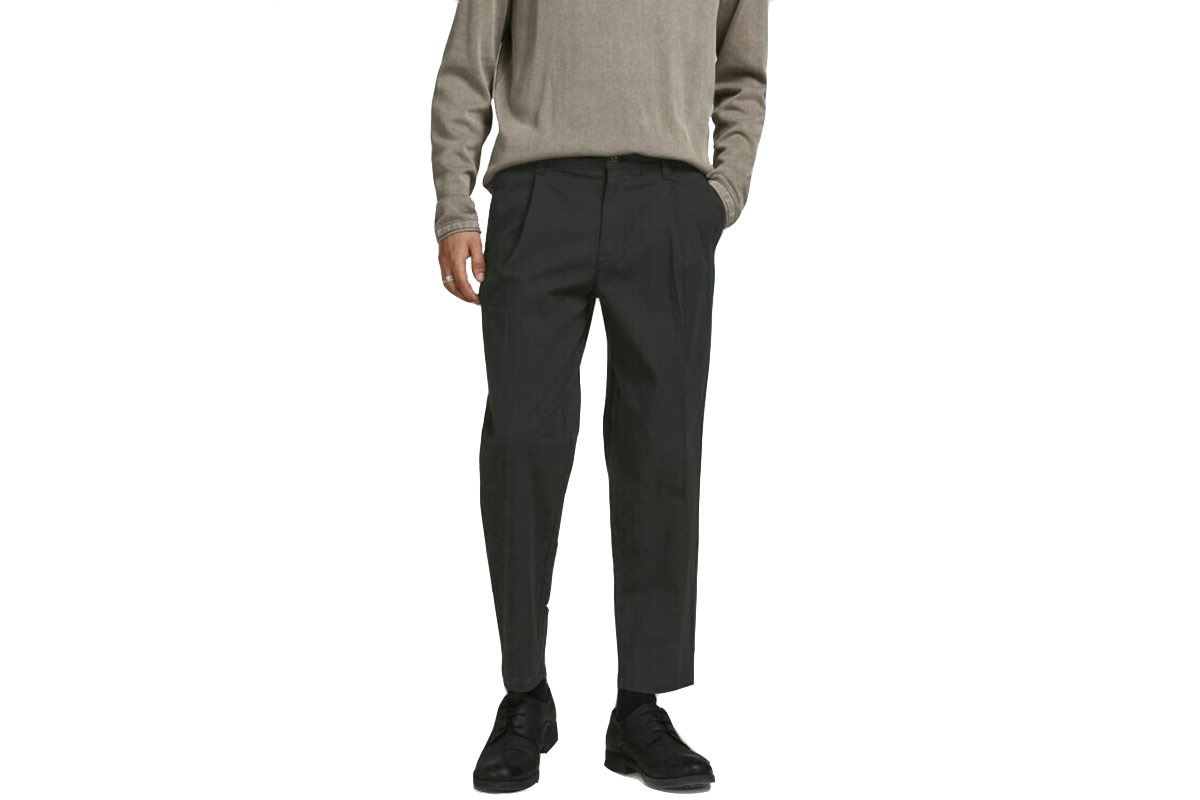 Jack And Jones Jjibill Jjrico Cropped Akm 000 Black (12192602 BLACK) Μαύρο
